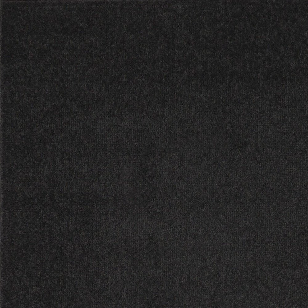 8' Black Indoor Outdoor Runner Rug — view 3