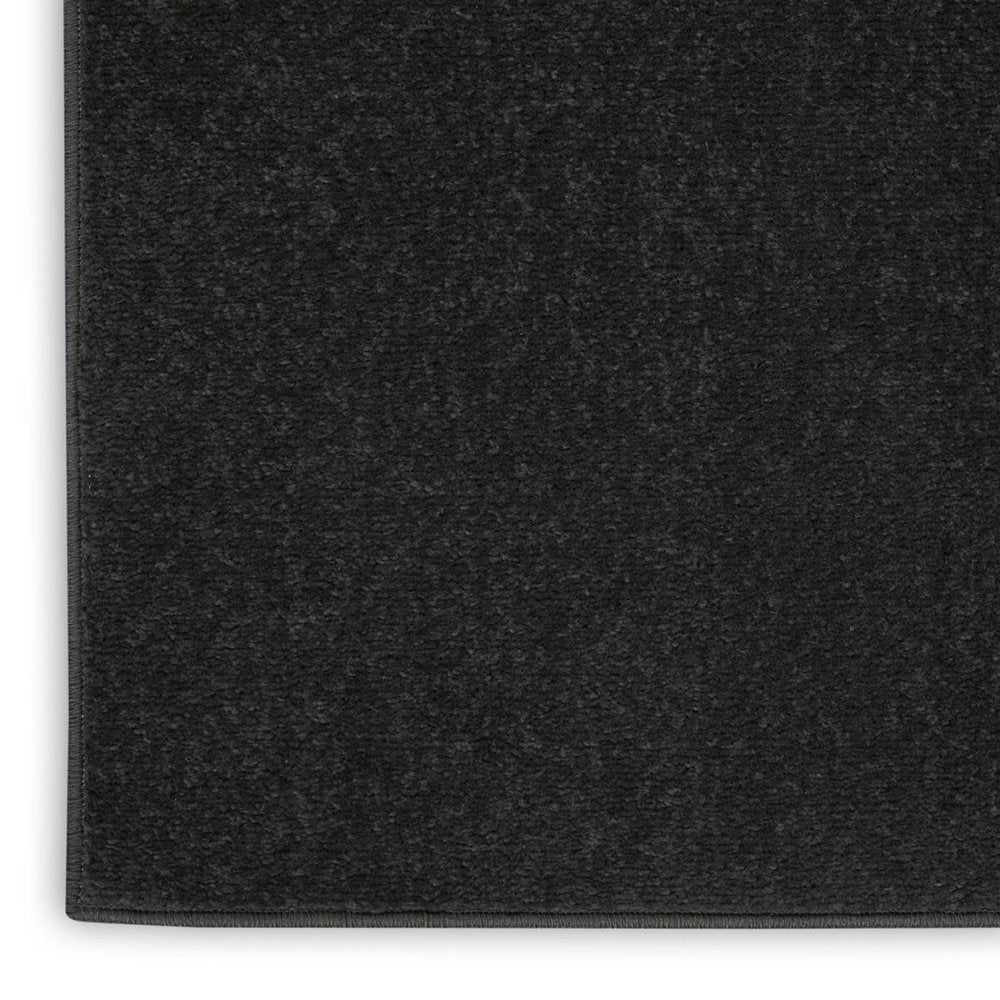 4' X 6' Black Stain Resistant Indoor Outdoor Area Rug HomeRoots