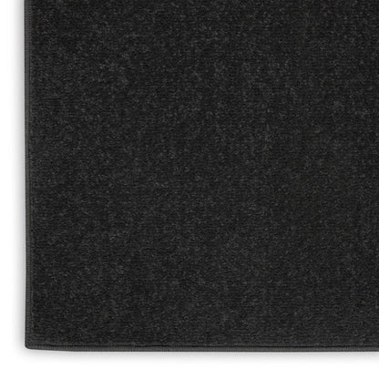 4' X 6' Black Stain Resistant Indoor Outdoor Area Rug HomeRoots