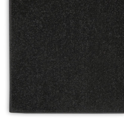 7' Black Square Indoor Outdoor Area Rug HomeRoots