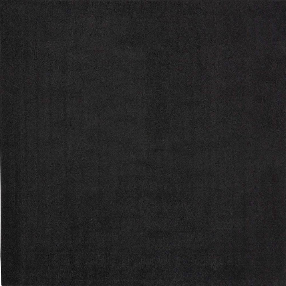 7' Black Square Indoor Outdoor Area Rug HomeRoots