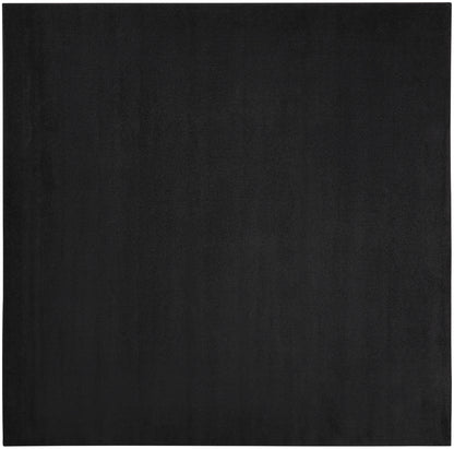 9' X 9' Black Square Non Skid Indoor Outdoor Area Rug