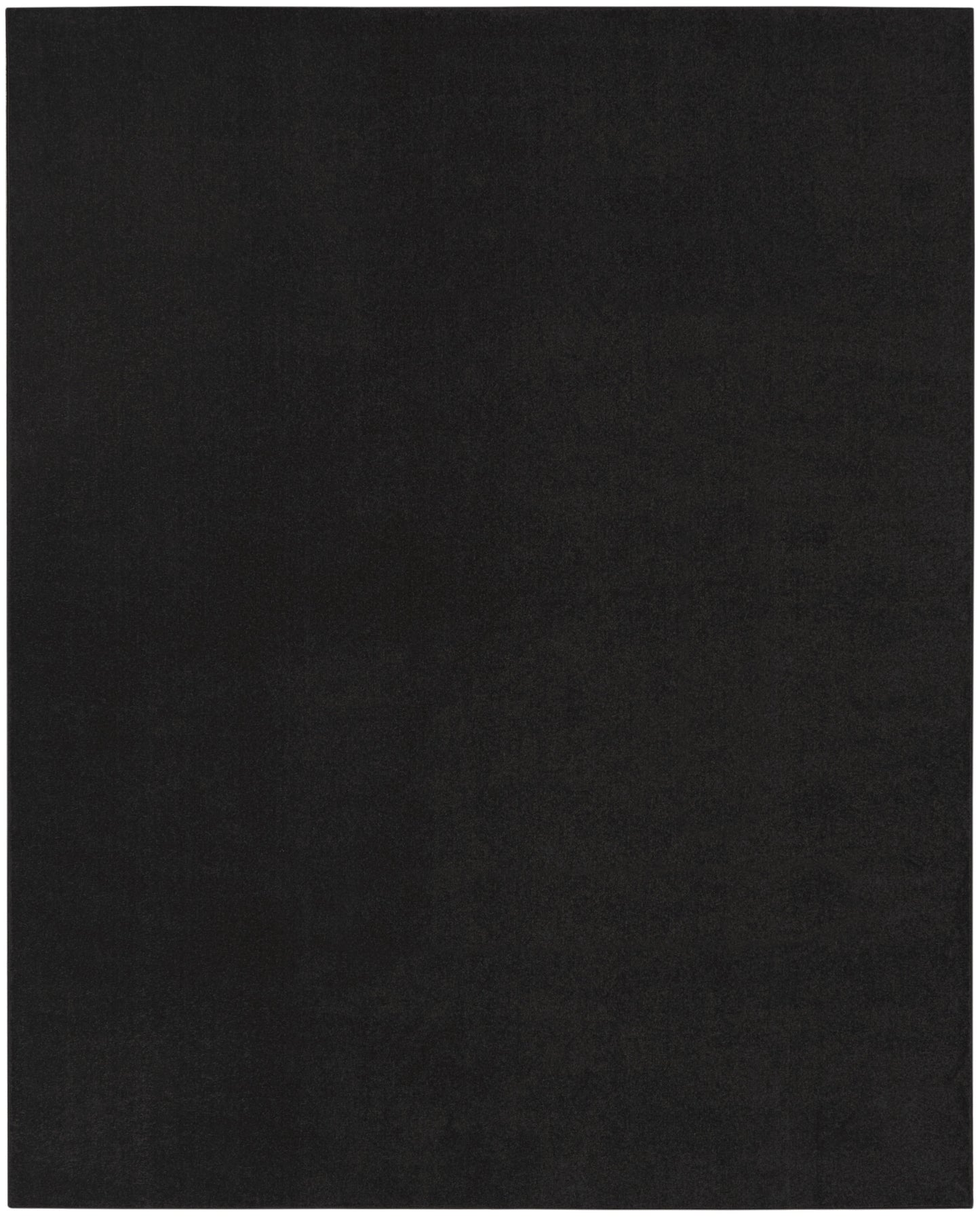 9' X 12' Black Stain Resistant Indoor Outdoor Area Rug