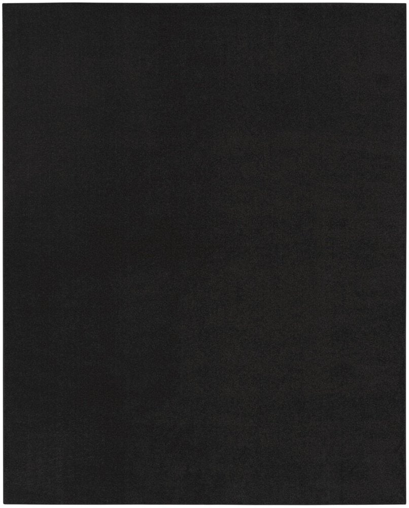 9' X 12' Black Stain Resistant Indoor Outdoor Area Rug HomeRoots