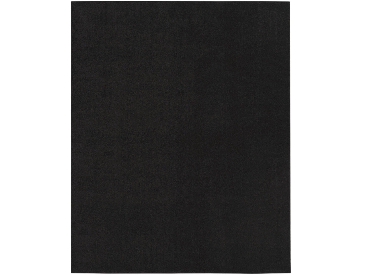 9' X 12' Black Stain Resistant Indoor Outdoor Area Rug