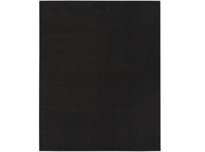 9' X 12' Black Stain Resistant Indoor Outdoor Area Rug