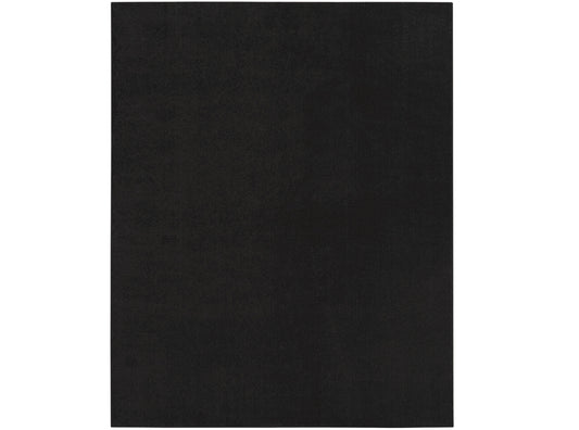 9' X 12' Black Stain Resistant Indoor Outdoor Area Rug