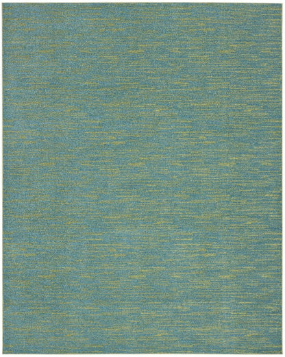 10' X 14' Blue And Green Indoor Outdoor Area Rug HomeRoots