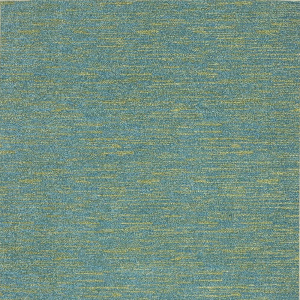 4' X 6' Blue And Green Indoor Outdoor Area Rug — view 4