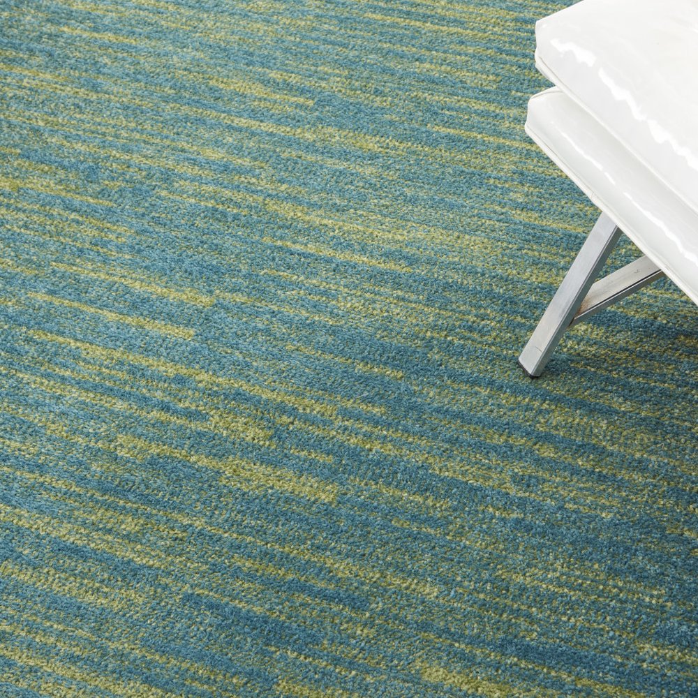 4' X 6' Blue And Green Indoor Outdoor Area Rug HomeRoots