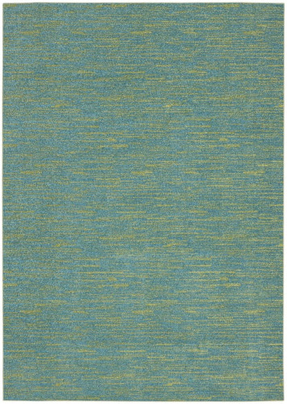 6' X 9' Blue And Green Indoor Outdoor Area Rug HomeRoots