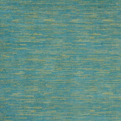 7' Blue And Green Square Indoor Outdoor Area Rug HomeRoots
