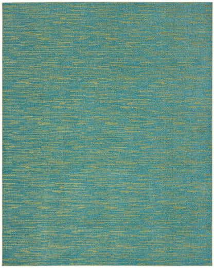 7' X 10' Blue And Green Indoor Outdoor Area Rug HomeRoots