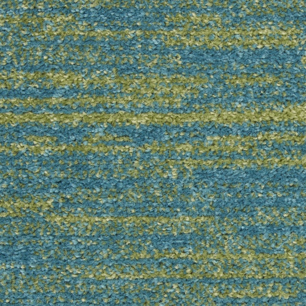 8' X 10' Blue And Green Indoor Outdoor Area Rug HomeRoots