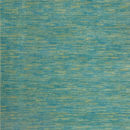 9' Blue And Green Indoor Outdoor Area Rug HomeRoots