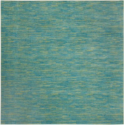 9' Blue And Green Indoor Outdoor Area Rug HomeRoots