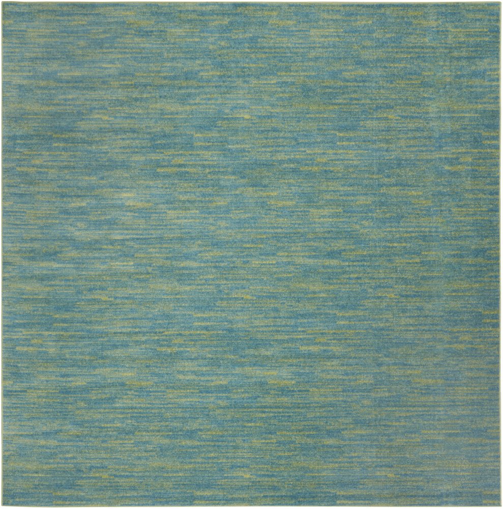 9' Blue And Green Indoor Outdoor Area Rug — view 8
