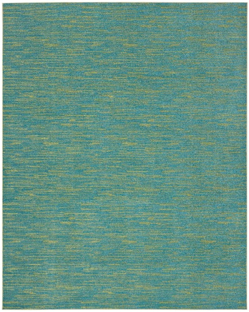 9' X 12' Blue And Green Indoor Outdoor Area Rug HomeRoots