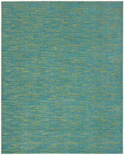 9' X 12' Blue And Green Indoor Outdoor Area Rug HomeRoots