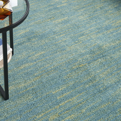 9' X 12' Blue And Green Indoor Outdoor Area Rug HomeRoots