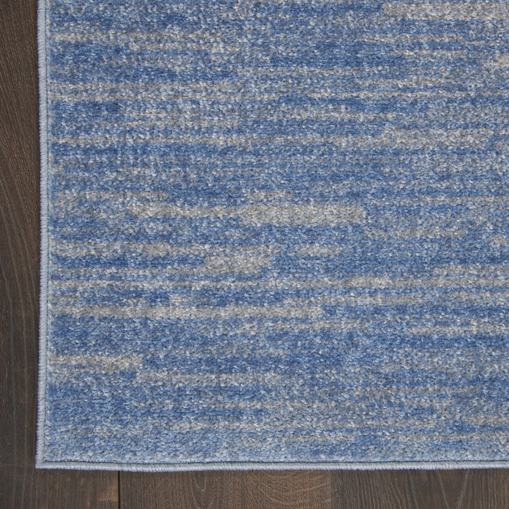10' X 14' Blue And Gray Indoor Outdoor Area Rug — view 10