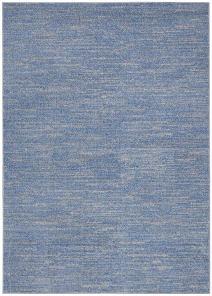 4' X 6' Blue And Gray Indoor Outdoor Area Rug HomeRoots
