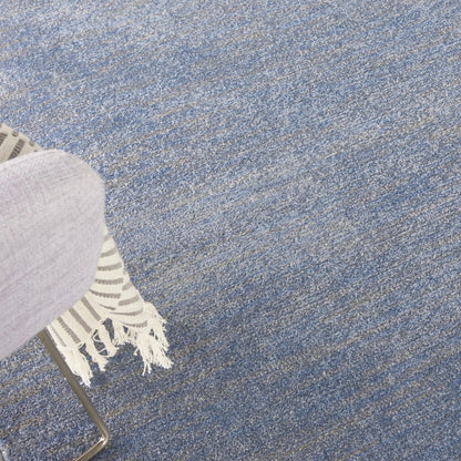 4' X 6' Blue And Gray Indoor Outdoor Area Rug HomeRoots