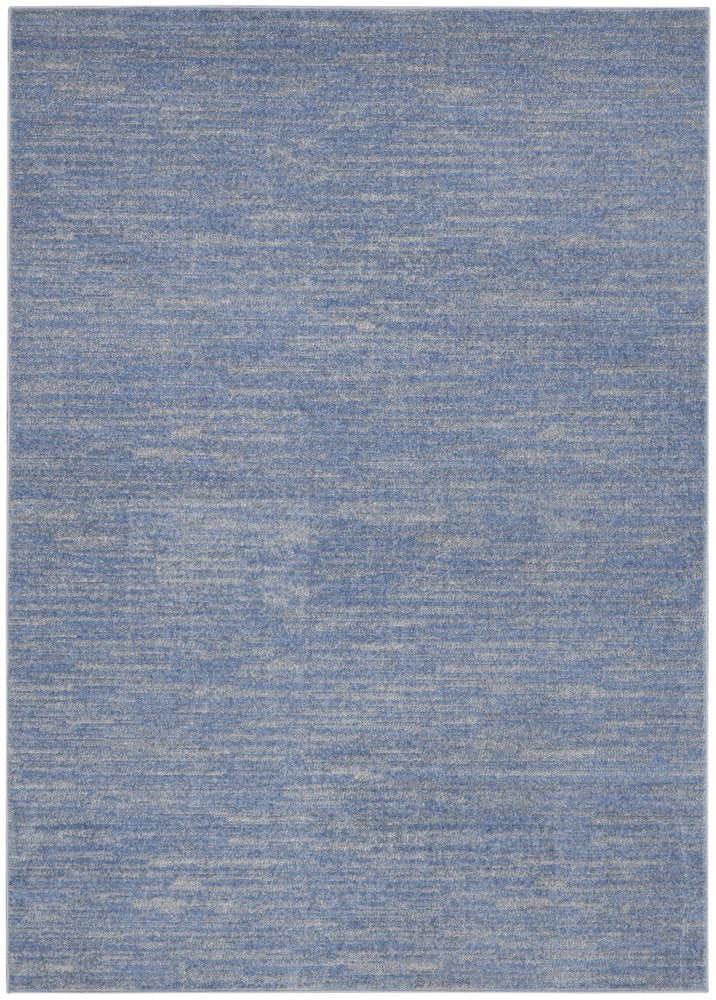 4' X 6' Blue And Gray Indoor Outdoor Area Rug HomeRoots