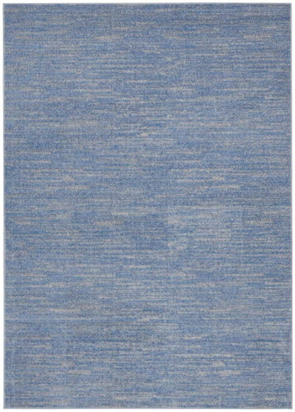 5' X 7' Blue And Gray Indoor Outdoor Area Rug HomeRoots