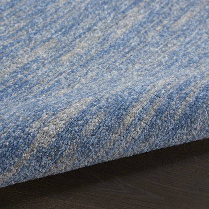 7' Blue And Gray Square Indoor Outdoor Area Rug HomeRoots