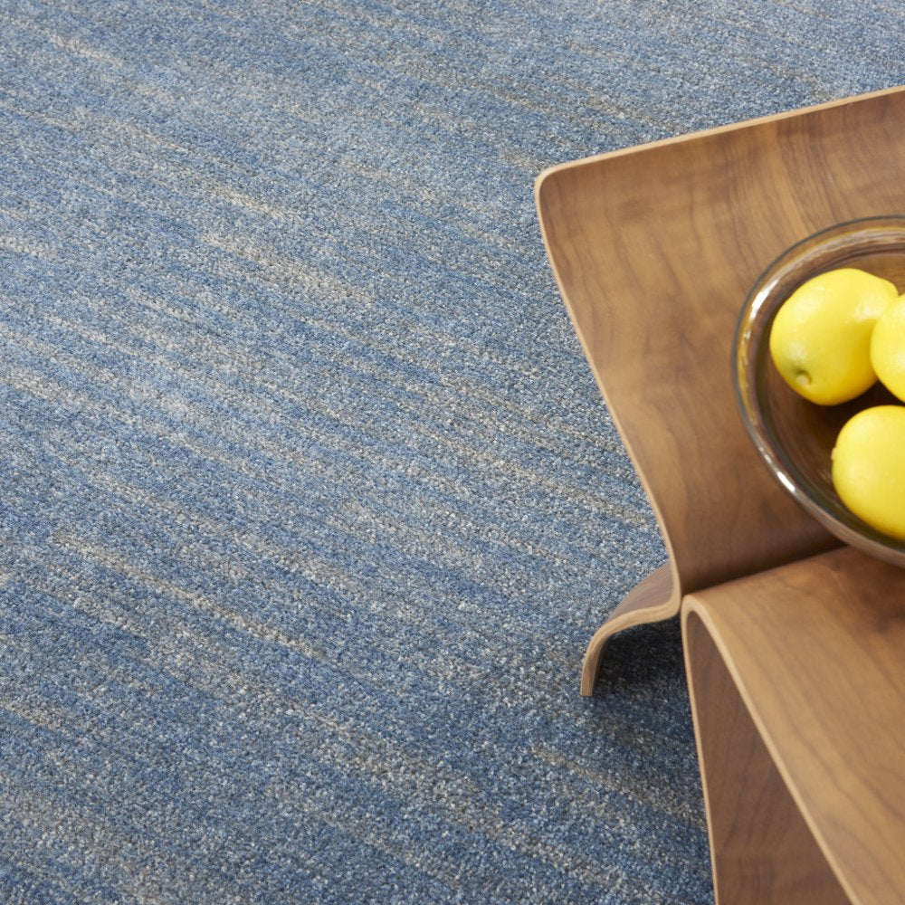 8' X 8' Blue And Gray Round Indoor Outdoor Area Rug HomeRoots