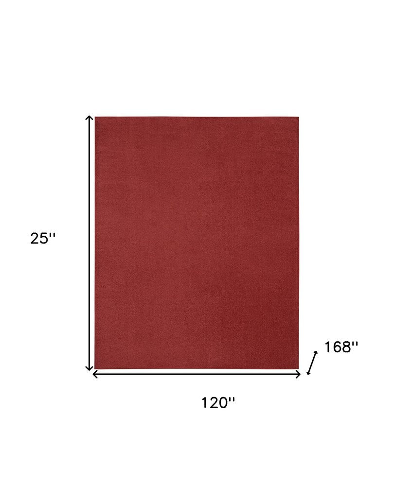 10' X 14' Brick Red Stain Resistant Indoor Outdoor Area Rug HomeRoots