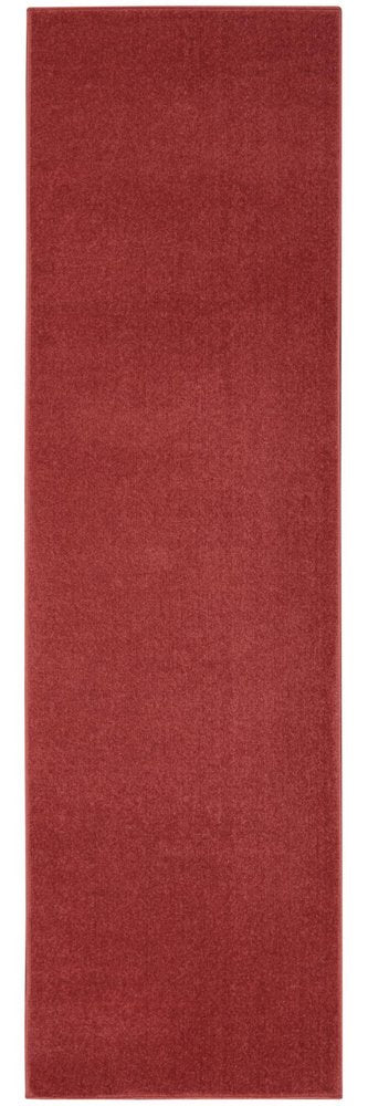 6' Brick Red Indoor Outdoor Runner Rug HomeRoots