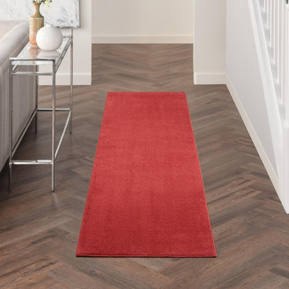 6' Brick Red Indoor Outdoor Runner Rug HomeRoots
