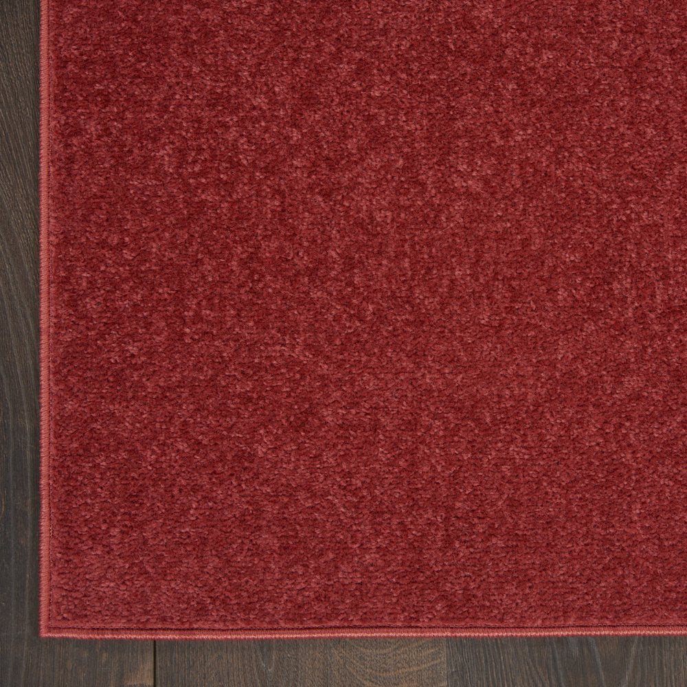 6' Brick Red Indoor Outdoor Runner Rug