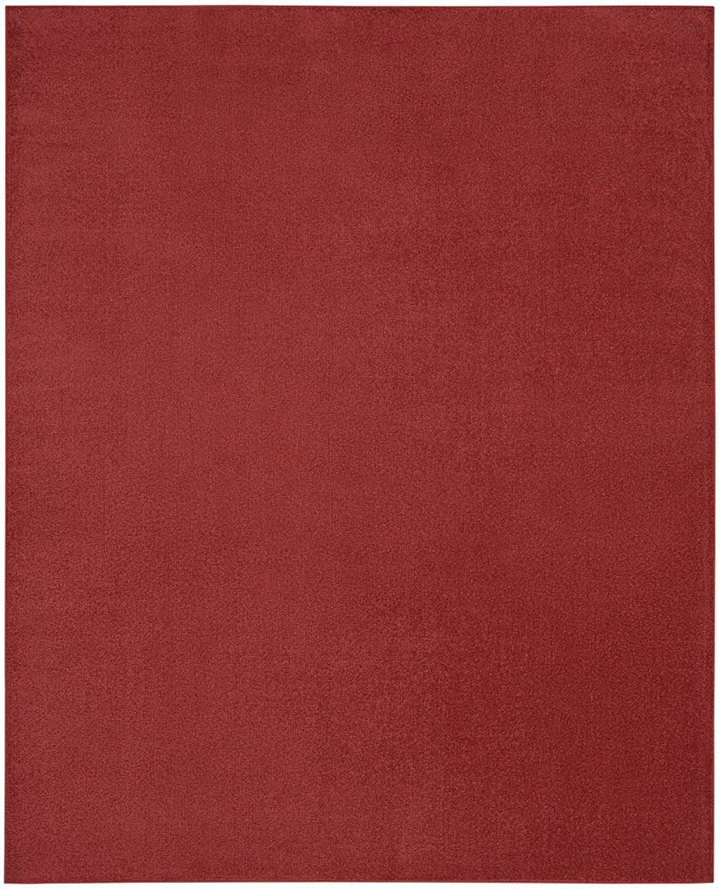 7' X 10' Brick Red Stain Resistant Indoor Outdoor Area Rug HomeRoots