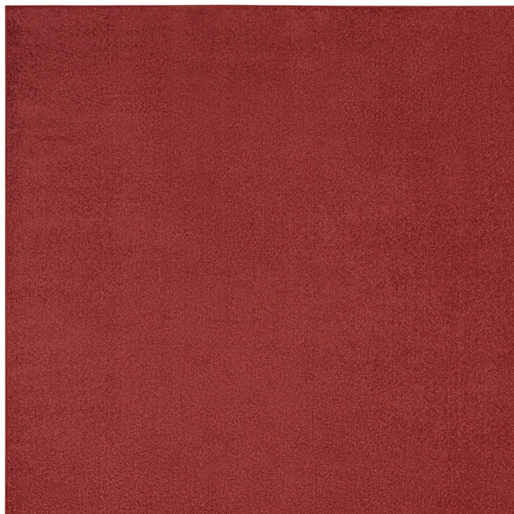 7' X 10' Brick Red Stain Resistant Indoor Outdoor Area Rug HomeRoots