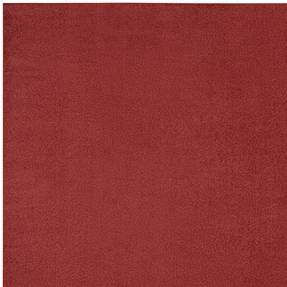 7' X 10' Brick Red Stain Resistant Indoor Outdoor Area Rug
