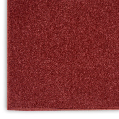 8' X 10' Brick Red Stain Resistant Indoor Outdoor Area Rug HomeRoots