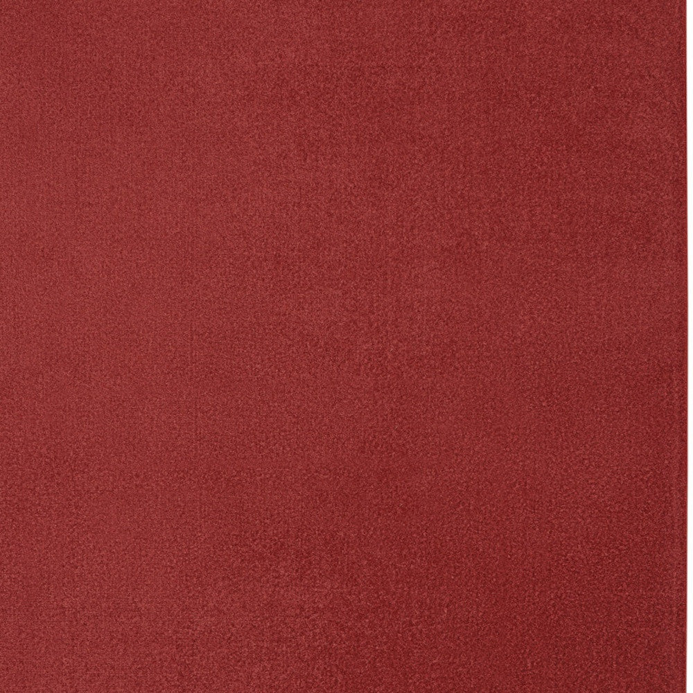 9' X 12' Brick Red Stain Resistant Indoor Outdoor Area Rug