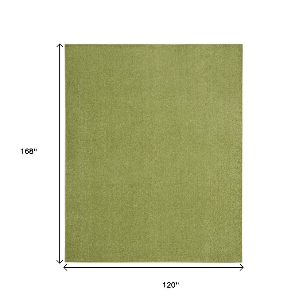 10' X 14' Green Indoor Outdoor Area Rug — view 3