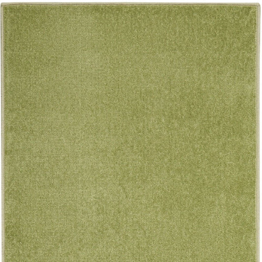 10' Green Indoor Outdoor Runner Rug