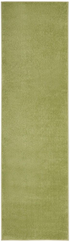 10' Green Indoor Outdoor Runner Rug