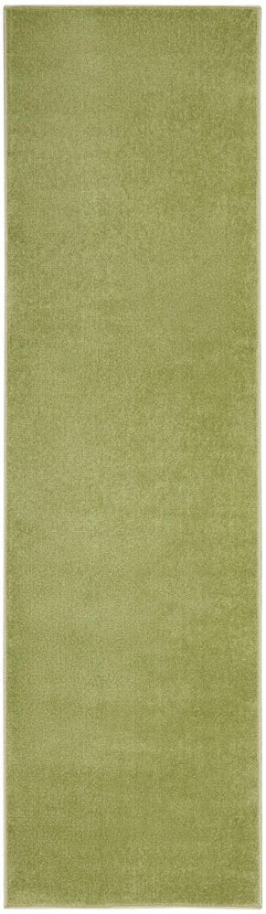 10' Green Indoor Outdoor Runner Rug — view 8