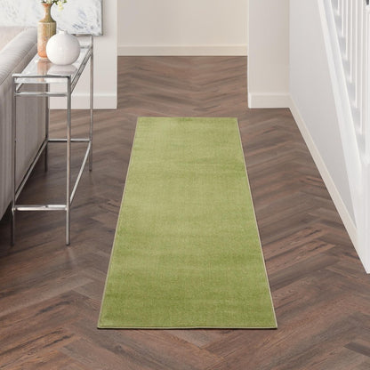 8' Green Indoor Outdoor Runner Rug HomeRoots