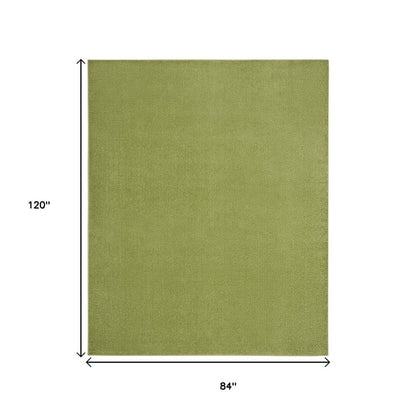 7' X 10' Green Indoor Outdoor Area Rug HomeRoots