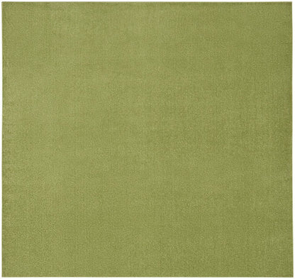 9' Green Square Indoor Outdoor Area Rug