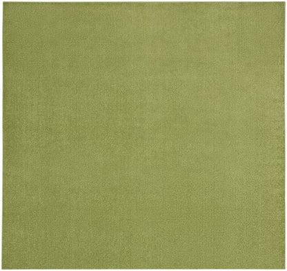 9' Green Square Indoor Outdoor Area Rug