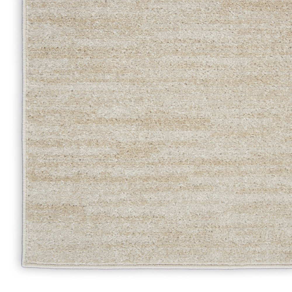 2' X 10' Ivory And Beige Non Skid Indoor Outdoor Runner Rug