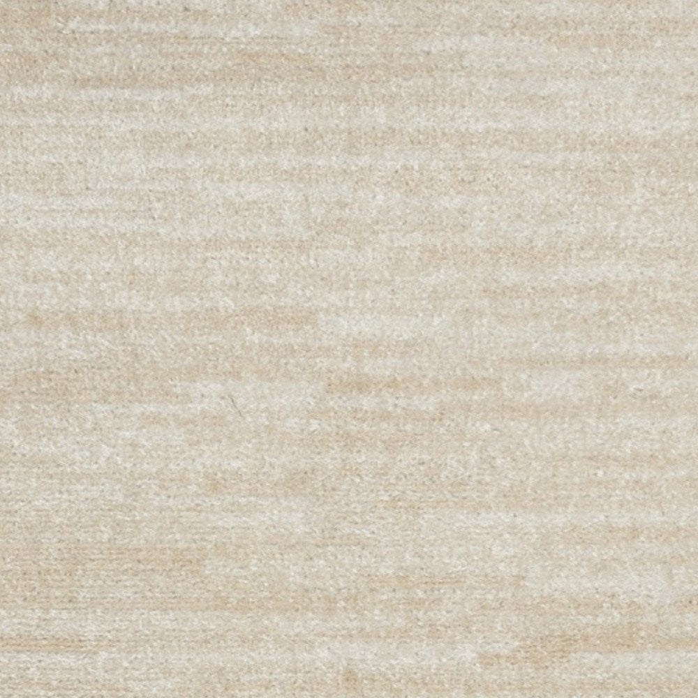 2' X 10' Ivory And Beige Non Skid Indoor Outdoor Runner Rug HomeRoots